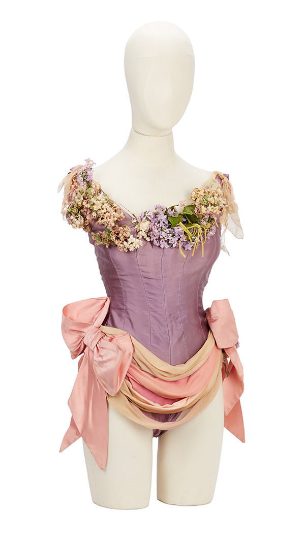 A costume worn by Marilyn Monroe as Lillian Russell