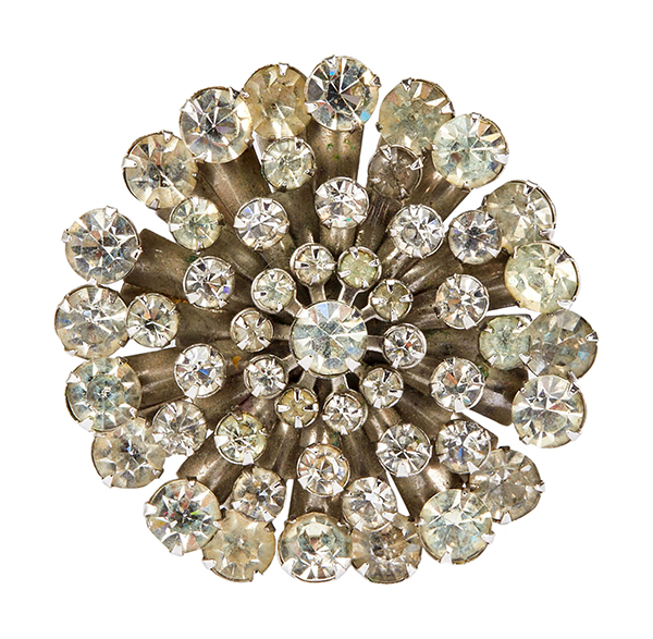 Marilyn Monroe's floret styled brooch of simulated diamonds