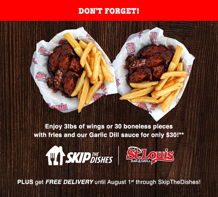 St Louis Wings National Chicken Wing Day Deal 3lb Wings W Fries And Free Delivery For 30 Redflagdeals Com Forums St Louis Wings National Chicken Wing Day Deal 3lb Wings W Fries And Free Delivery For 30 Redflagdeals Com Forums