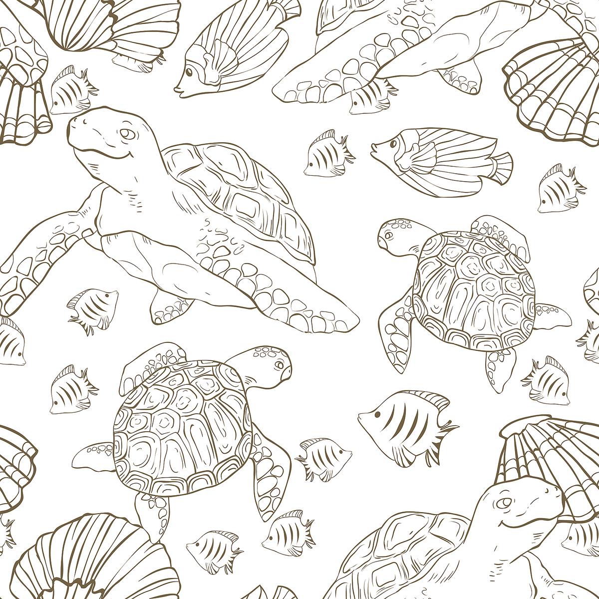 Sea Creatures Coloring Pages: Fish, Dolphins, Sharks & Other ...