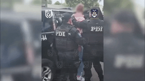 Gif of officers arrested