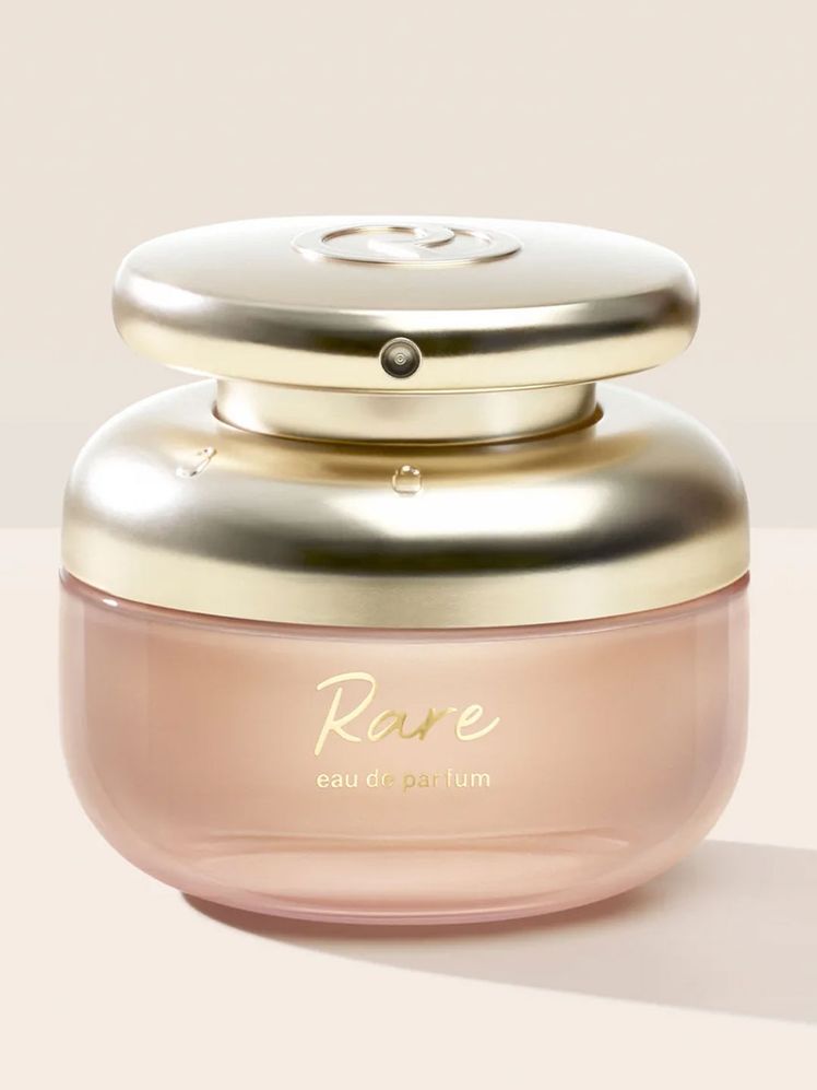 Image may contain: Cosmetics, Head, Person, Face, Bottle, Jar, and Makeup