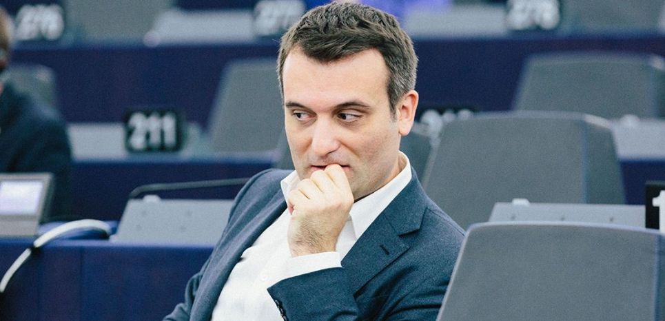 Florian Philippot, au Parlement européen.