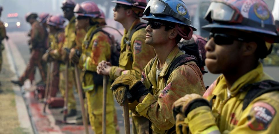 Pompiers en Californie, le 10 août 2018
