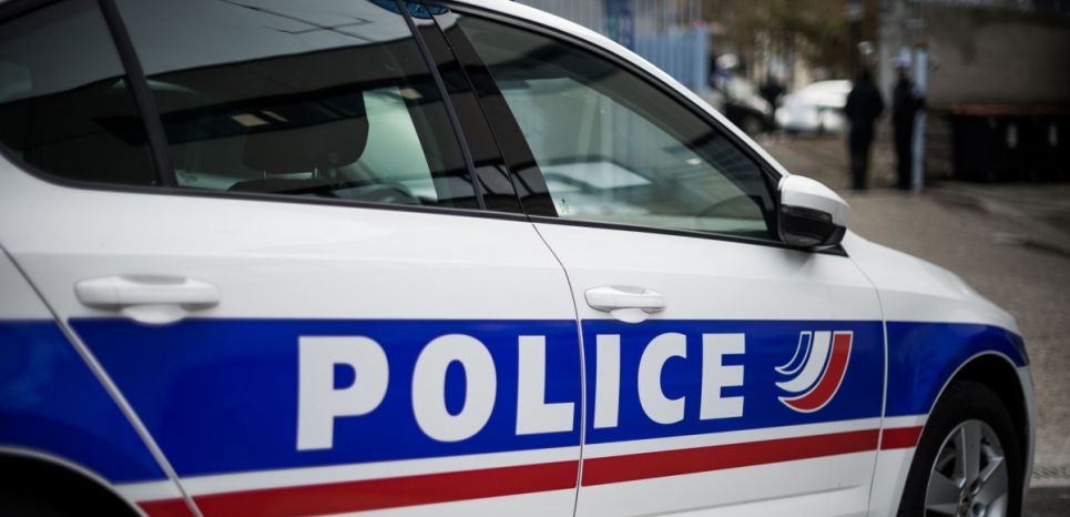 Voiture de police à Garges-les-Gonesse (Val-d'Oise), le 31 octobre 2018