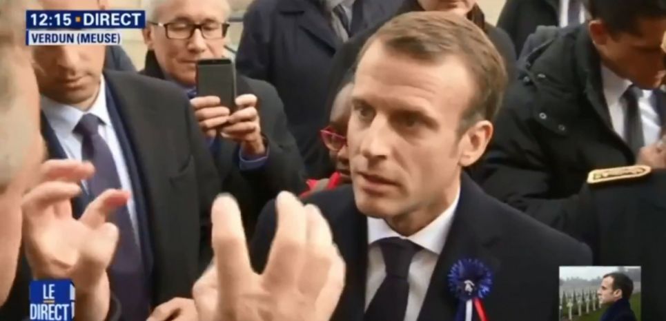 Emmanuel Macron, ce mardi 6 novembre, à Verdun.