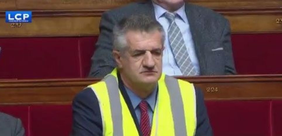 Jean Lassalle à l'Assemblée nationale, le 21 novembre 2018 (Capture d'écran).