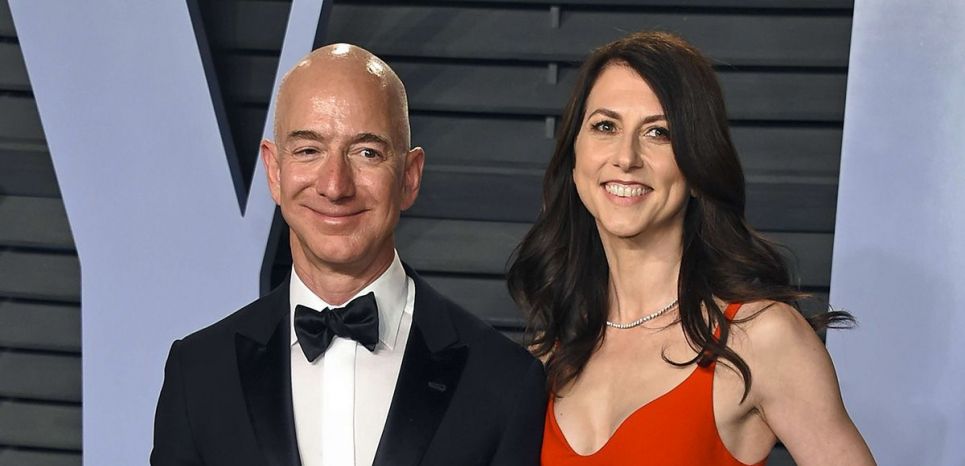 Jeff et MacKenzie Bezos, en mars 2018