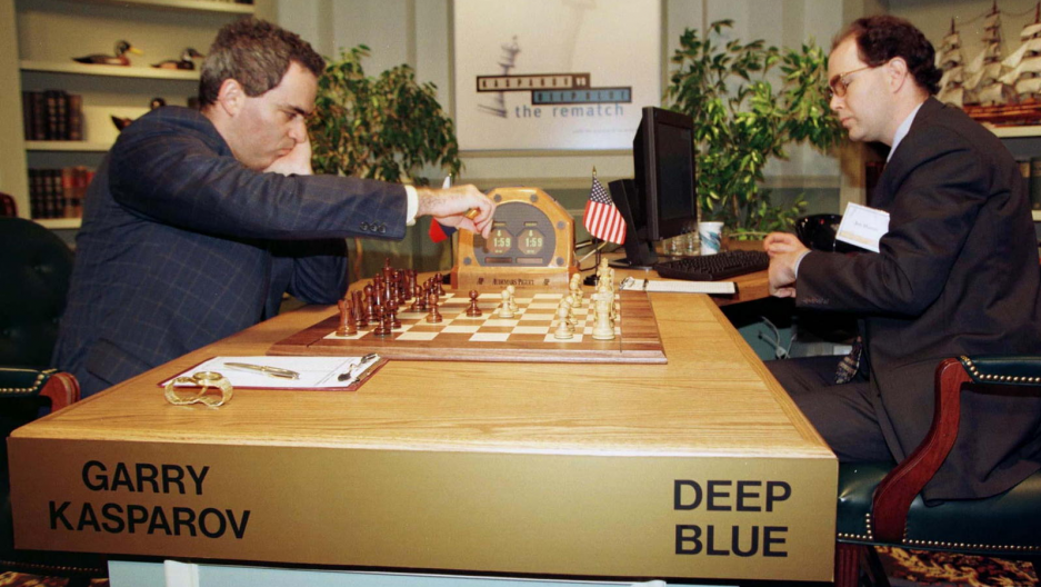 Image result for garry kasparov beat  ibm's deep blue at chess