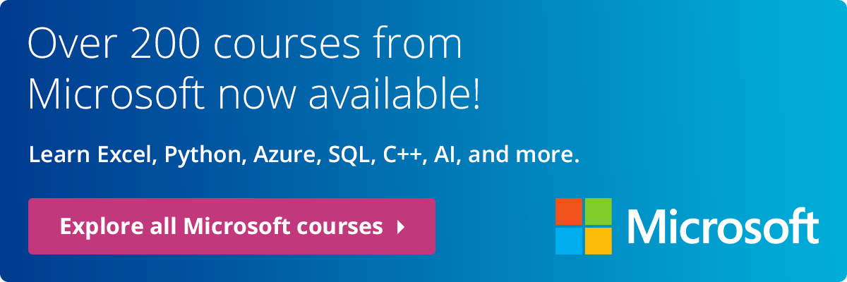 Over 200 courses from Microsoft now available!