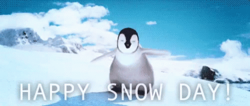 Happy Snow Day Penguin GIF Happy Snow Day Penguin GIF