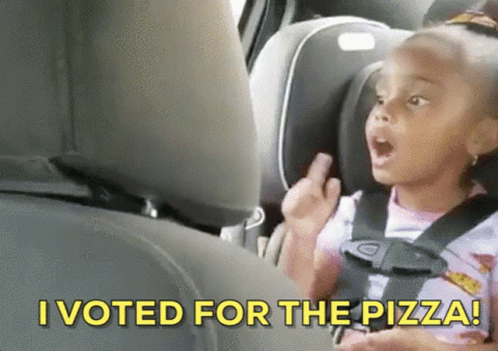 Vote For Pizza Cute GIF