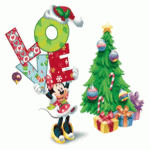 Merry Christmas Minnie Mouse GIF