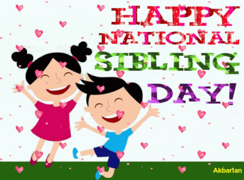 Animated Greeting Card Sibling Day GIF Animated Greeting Card Sibling Day GIF