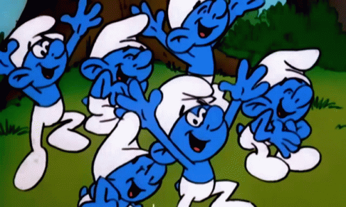 The Smurfs Cheering Fans GIF The Smurfs Cheering Fans GIF