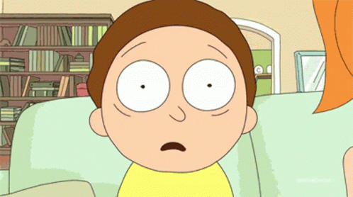 Scared Rick And Morty GIF