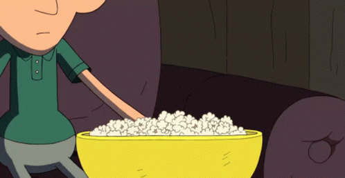 Eating Popcorn Clarence GIF