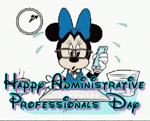 Happy Administrative Professionals Day Minnie Mouse GIF Happy Administrative Professionals Day Minnie Mouse GIF