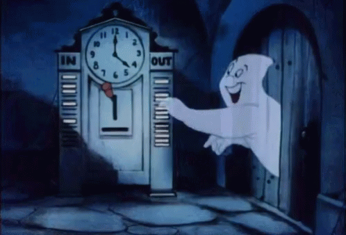 Ghosts Clock GIF Ghosts Clock GIF