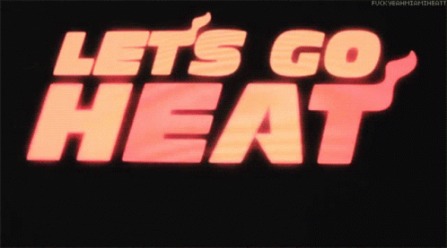 Miami Heat Lets Go Heat GIF