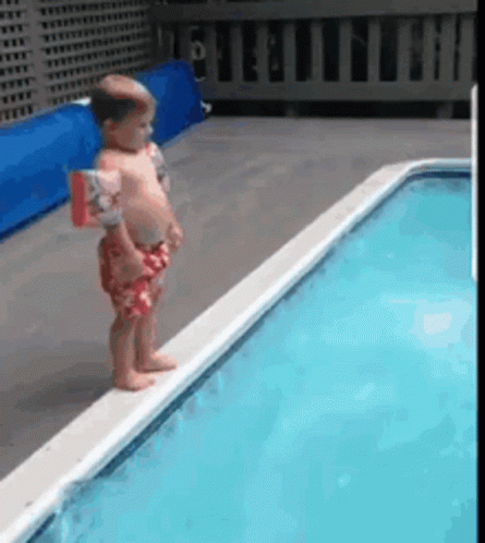 Toddler Dive Child GIF