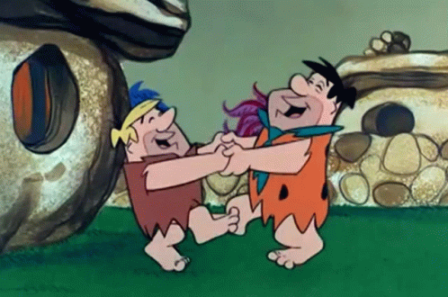 Fred Flintstone Barney Rubble GIF