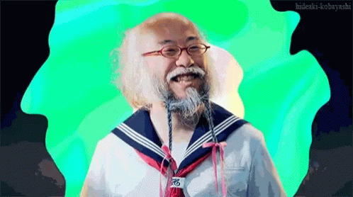 Sailor Moon Suit Old Man GIF