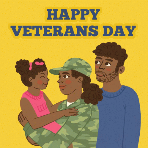 Happy Veterans Day Family GIF