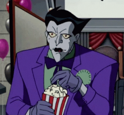 Joker Eating Popcorn GIF Joker Eating Popcorn GIF
