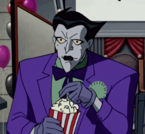 Joker Eating Popcorn GIF