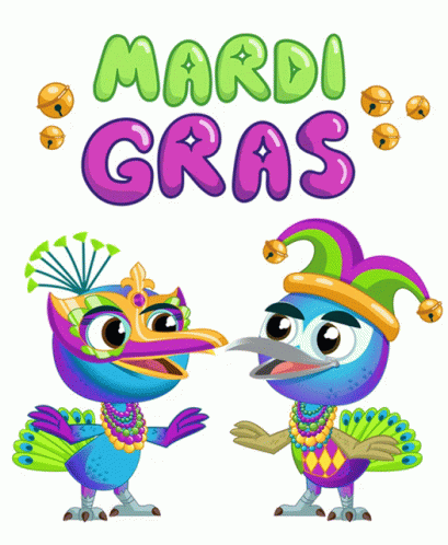 Dancing Peacocks Mardi Gras GIF Dancing Peacocks Mardi Gras GIF