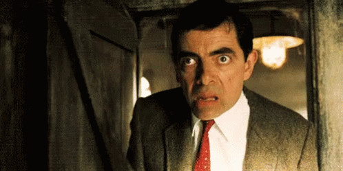Mr Bean Horrified GIF Mr Bean Horrified GIF