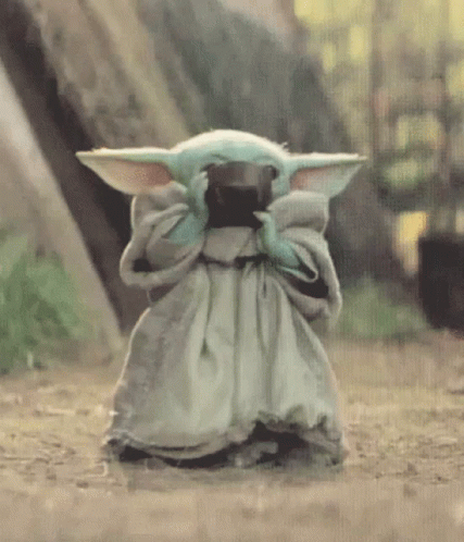 Baby Yoda Drink GIF Baby Yoda Drink GIF