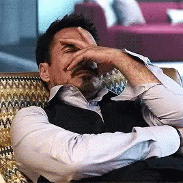 Robert Downey Jr Facepalm GIF Robert Downey Jr Facepalm GIF