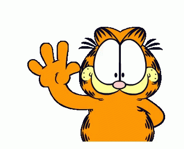 Garfield Wave GIF Garfield Wave GIF