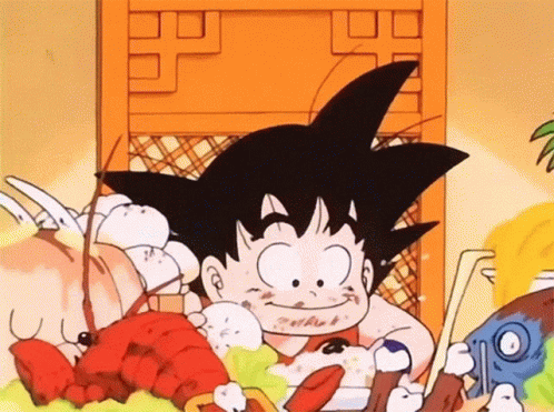 Dragon Ball Eating GIF Dragon Ball Eating GIF