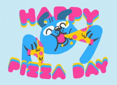 Happy Pizza Day Pizza Dog GIF