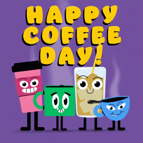 Happy Coffee Day Cups GIF Happy Coffee Day Cups GIF