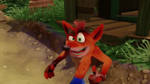 Crash Bandicoot Eyebrow Raise GIF Crash Bandicoot Eyebrow Raise GIF