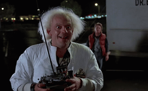 Shocked Doc Brown GIF Shocked Doc Brown GIF