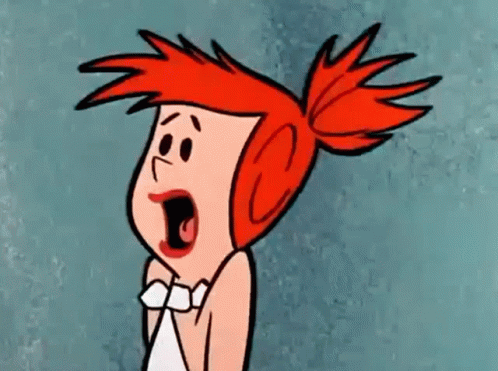 Wilma Flintstone Woman Faints GIF