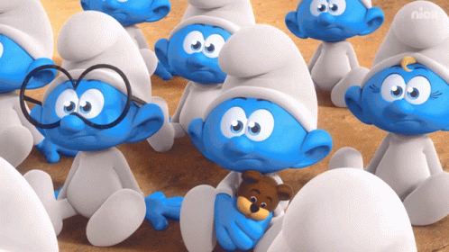 Cry Babies Smurfs GIF