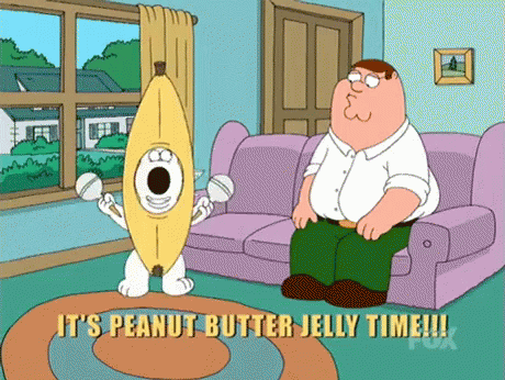 Peanut Butter Jelly Time - Family Guy GIF Peanut Butter Jelly Time - Family Guy GIF