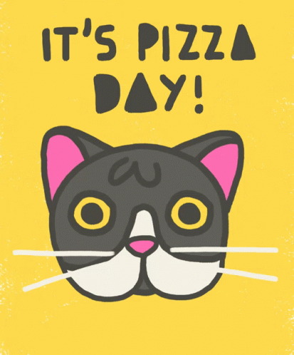 Pizza Day Pizza Cat GIF