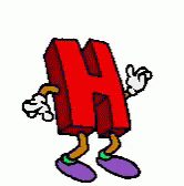 Letter H GIF Letter H GIF