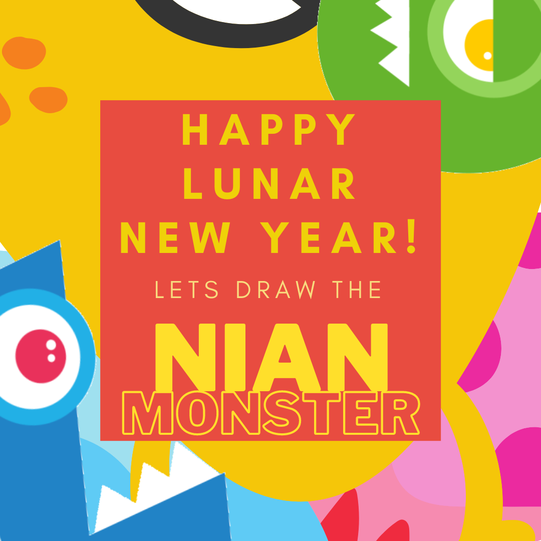 Learn how to draw your very own one-of-a-kind Nian monster.