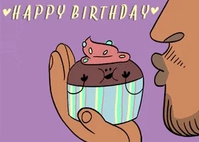 happy birthday kiss GIF by GIPHY Studios Originals