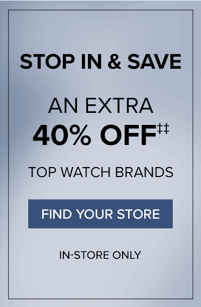 EXTRA 40% OFF IN-STORE