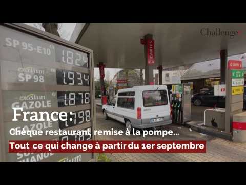 France: Chèque restaurant, remise à la pompe: Tout ce qui change à partir du 1er septembre