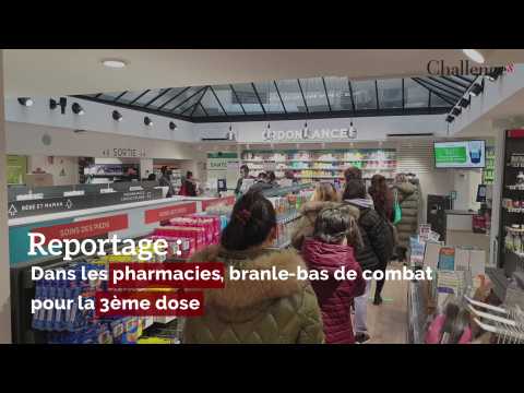Reportage: Dans les pharmacies, branle-bas de combat pour la troisième dose